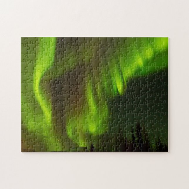 Norra Ljusen | Fairbanks, Alaska Pussel (Horisontell)