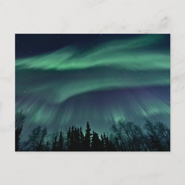 Norra ljuset i Alaska, ZTD Vykort (Framsida)