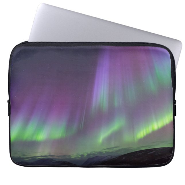 Norra ljuset | Norra Island Laptop Fodral (Framsidan)