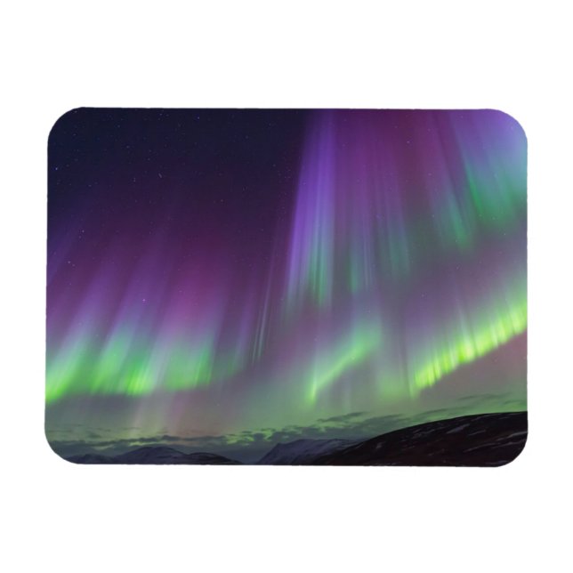 Norra ljuset | Norra Island Magnet (Horisontell)