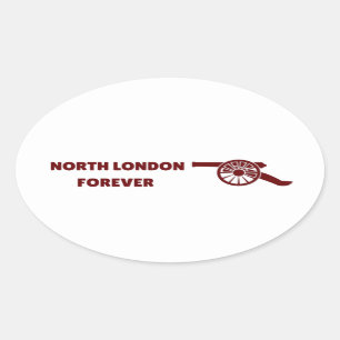 Norra London Forever Ovalt Klistermärke