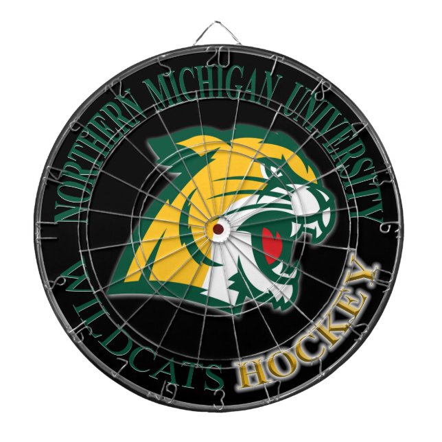 Norra Michigan Universiteten Hockey Dartboard Darttavla (Framsidan)