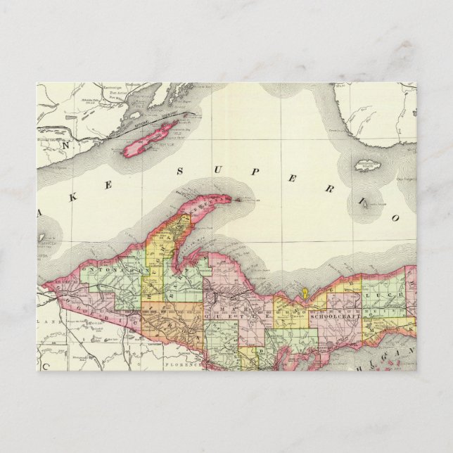 Norra Michigan Vykort (Framsida)
