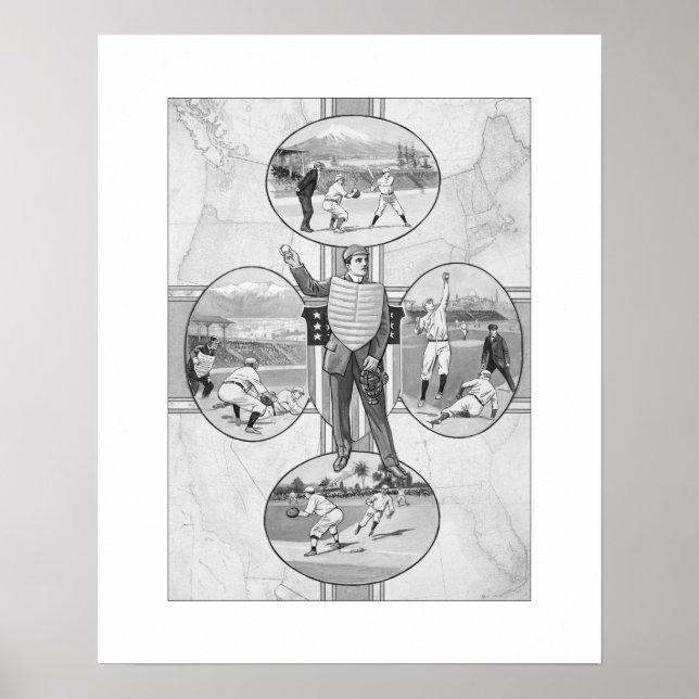 Norra Öster syd-Västern-basket, konstutskrift Poster (Framsidan)