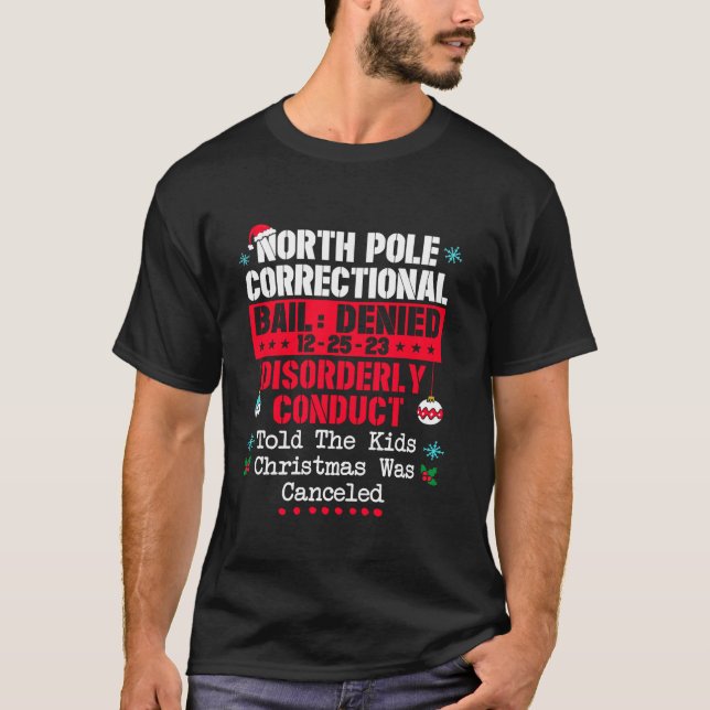 Norra polen sa åt Kids Jul Wa T Shirt (Framsida)