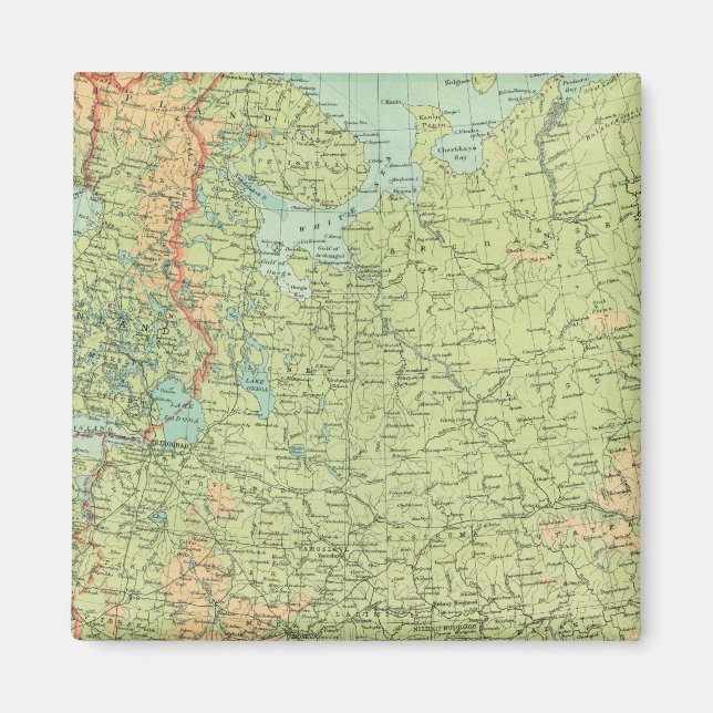 Norra Ryssland och Finland Magnet (Framsidan)