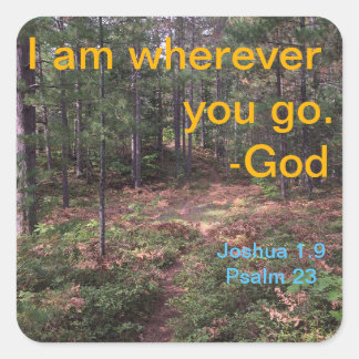 Norra skogen-banan i tidigt faller fyrkantigt klistermärke