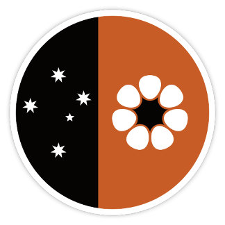 Norra territoriet Flagga Sticker Klistermärken