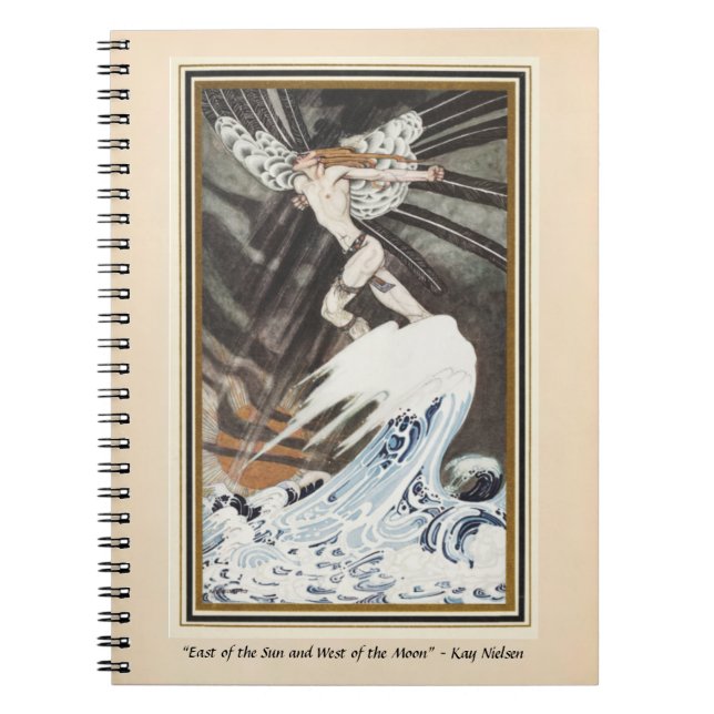 Norra Vinden går över havet Kay Nielsen Anteckningsbok (Framsidan)