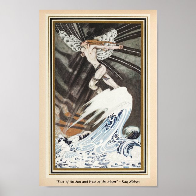 Norra Vinden går över havet Kay Nielsen Poster (Framsidan)