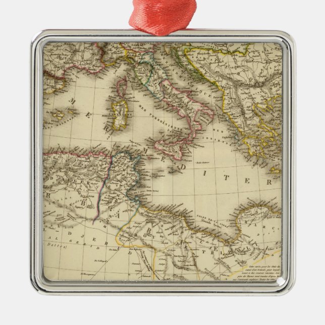 Norrafrika, medelhavs- hav julgransprydnad metall (Framsidan)