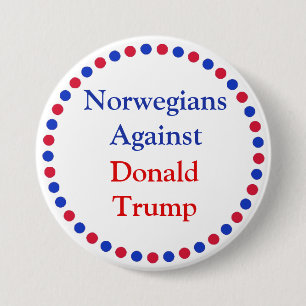 Norraner mot Donald Trump Button Knapp