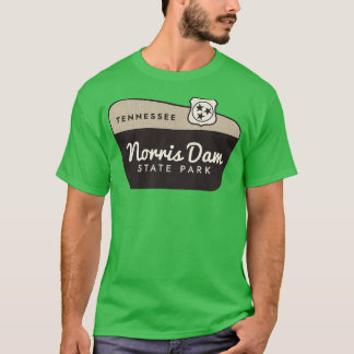 Norris Dam State Park Tennessee Välkomsttecken T Shirt