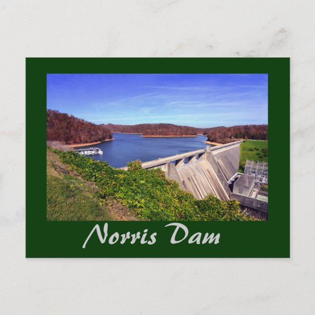 Norris Dam,Tennessee, USA Vykort (Framsida)