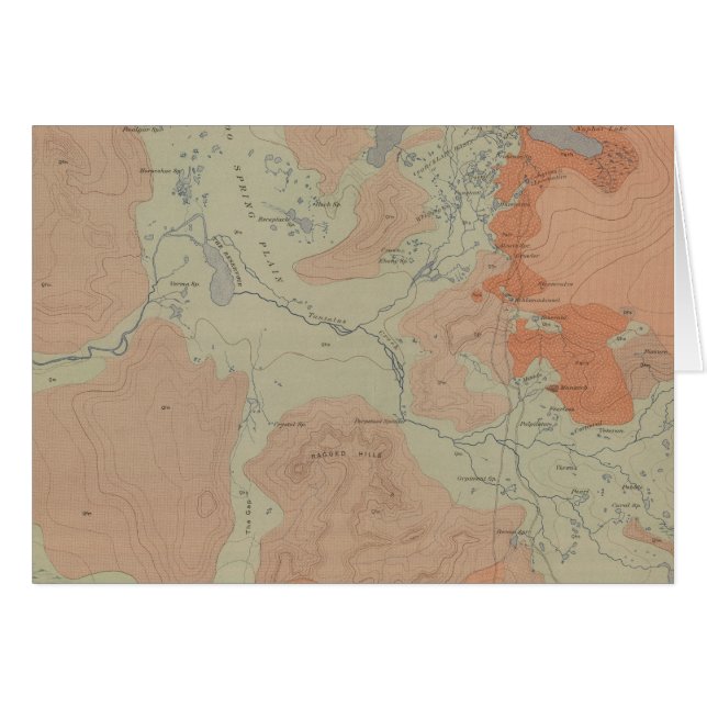 Norris Geyser Basin Hälsningskort (Framsidan Horizontal)
