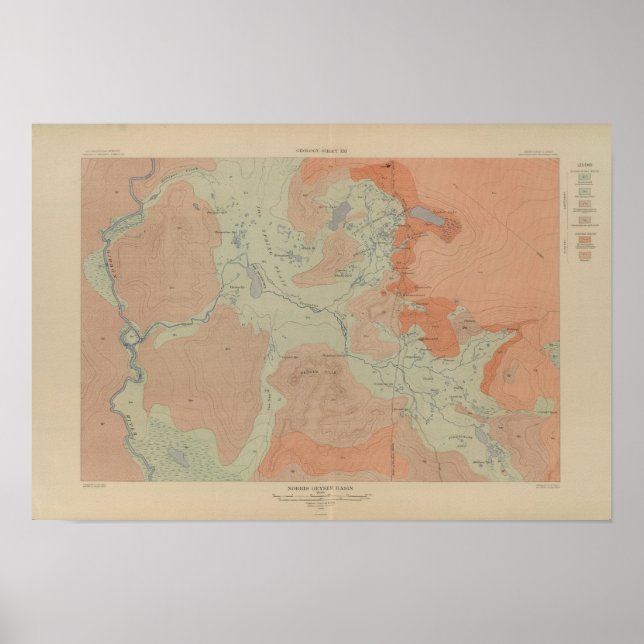 Norris Geyser Basin Poster (Framsidan)