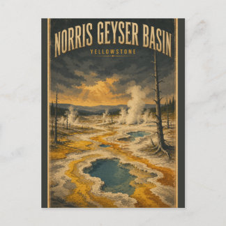 Norris Geyser Basin Yellowstone National Park Vykort