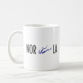 Norris Lake Tennessee Kustlinjekarta Typografi Kaffemugg