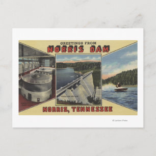 Norris, Tennessee - Hälsning från Norris Dam Vykort