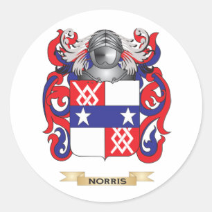 Norris vapensköld (familjvapenskölden) runt klistermärke