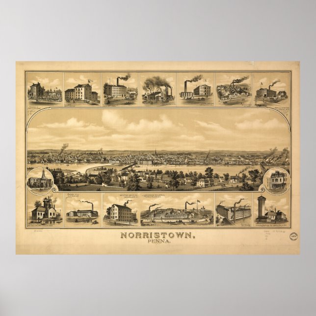Norristown, Pennsylvania (1881) Poster (Framsidan)