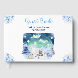 Norrljus Arktiska Djur Baby Shower Gästböcker