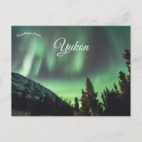 Norrljus Aurora Borealis i Yukon Kanada