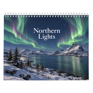Norrljus Aurora Borealis Naturscenerier Kalender