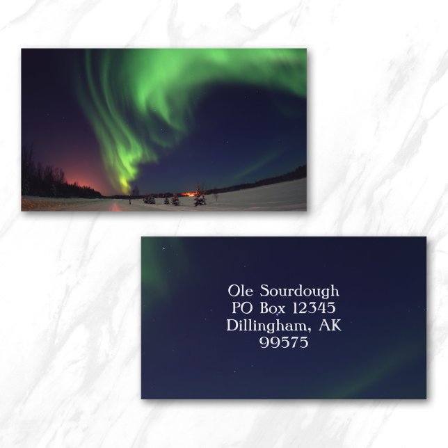 Norrljus Foto Visitkort (Northern Lights Business Card)