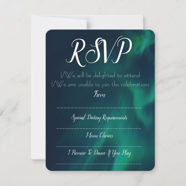 Norrljus RSVP / Svarskort OSA Kort (Framsida)
