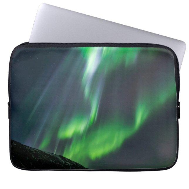 Norrljus som lyser | Norra Island Laptop Fodral (Framsidan)