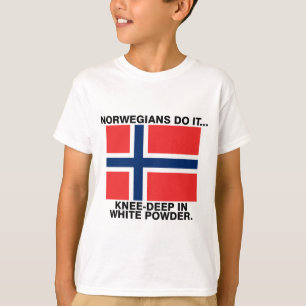 Norrmän gör det... Knä djupt i vitt pulver Tröja