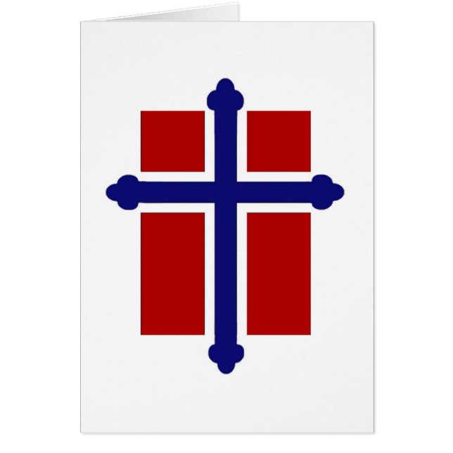Norrmankorflagga Hälsningskort (Framsidan)