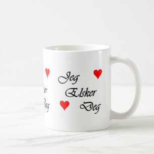 Norrmannen älskar jag dig den Norsk Jeg Elsker Kaffemugg