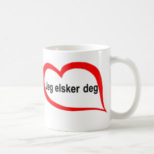 Norrmannen älskar jag dig kaffemugg