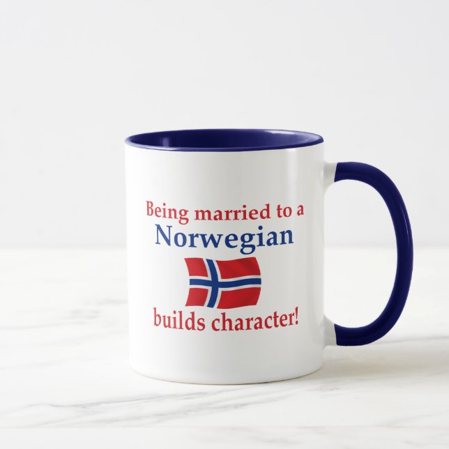 Norrmannen bygger teckenet mugg (Höger)