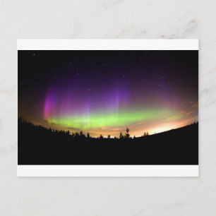Norrsken Alaska Himmel Natt Vykort
