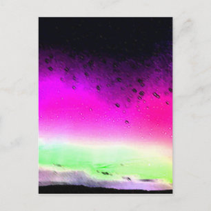 Norrsken Aurora Borealis Himmel Natt Natur Vykort
