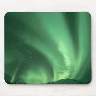 Norrsken, Aurora borealis, över förberg Musmatta
