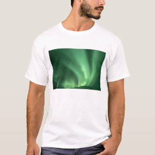 Norrsken, Aurora borealis, över förberg Tee