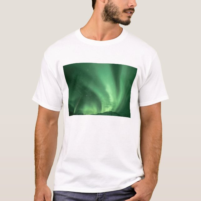 Norrsken, Aurora borealis, över förberg Tee (Framsida)