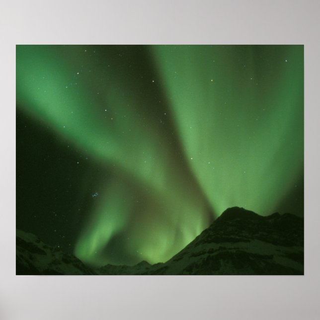 Norrsken, Aurora borealis på förbergen till Poster (Framsidan)