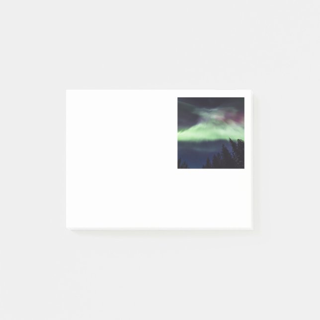 Norrsken i finlandssvenska Lapland Post-it Block (Framsida)