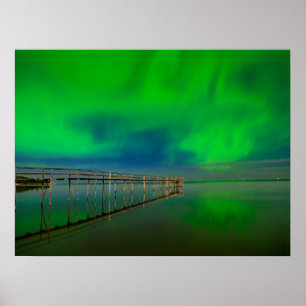 Norrsken   Lake Winnipeg Kanada, Manitoba Poster