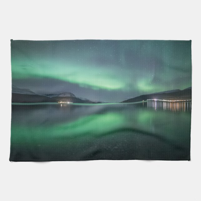 Norrsken Norge Kökshandduk (Horisontell)