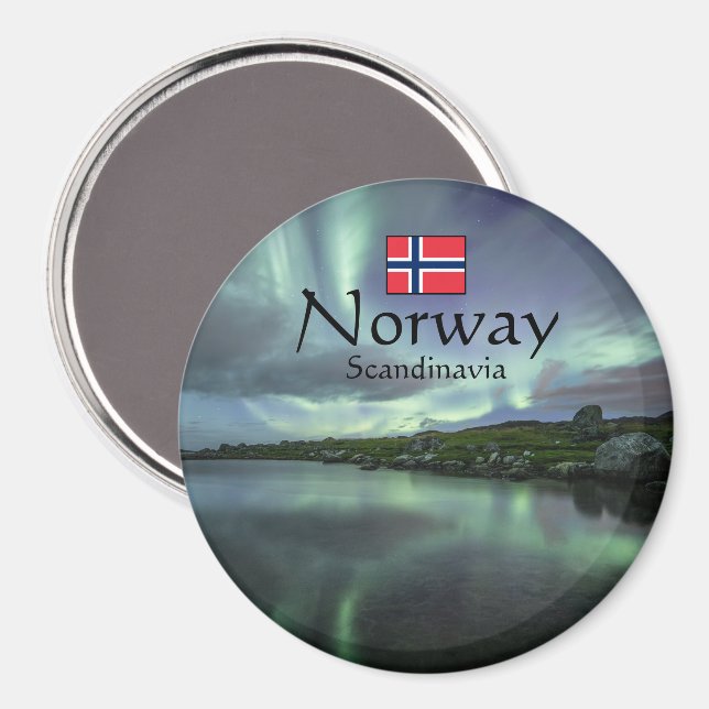 Norrsken Norge Magnet (Front/Back)