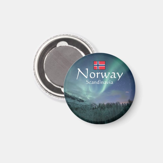 Norrsken Norge Magnet (Front/Back)