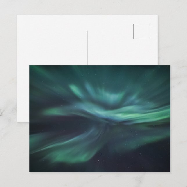 Norrsken Norge Meddelande Vykort (Fram/baksida)