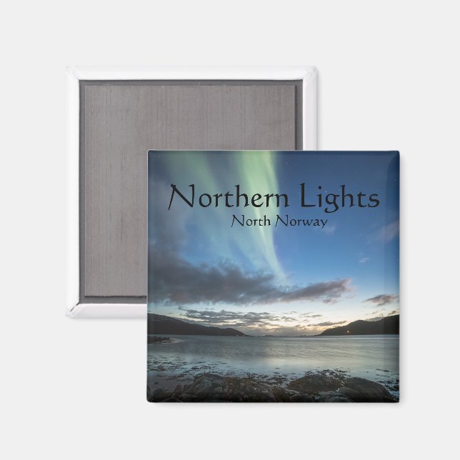 Norrsken Norge Souvenir  Magnet (Front/Back)