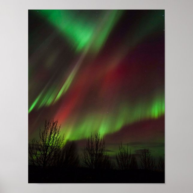 Norrsken | Skandinavien, Island Poster (Framsidan)